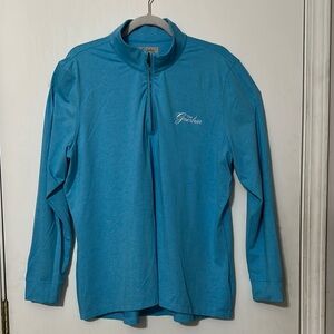 Greg Norman Collection Teal Quarter-Zip Pullover